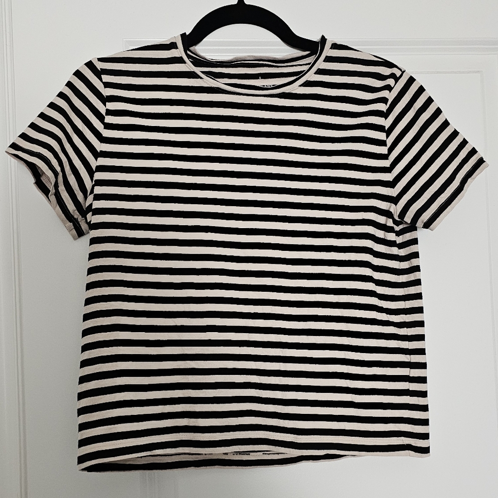 Everlane Striped Organic Cotton box cut tee